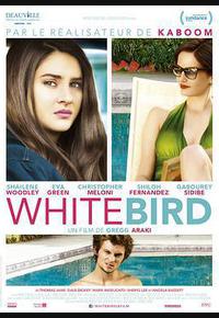 暴风雪中的白鸟